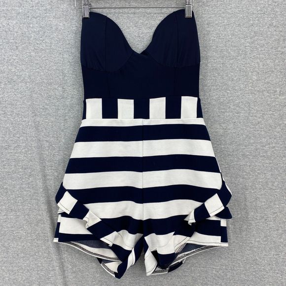 Elegant Striped Strapless Jumpsuit - Picture 1 of 13